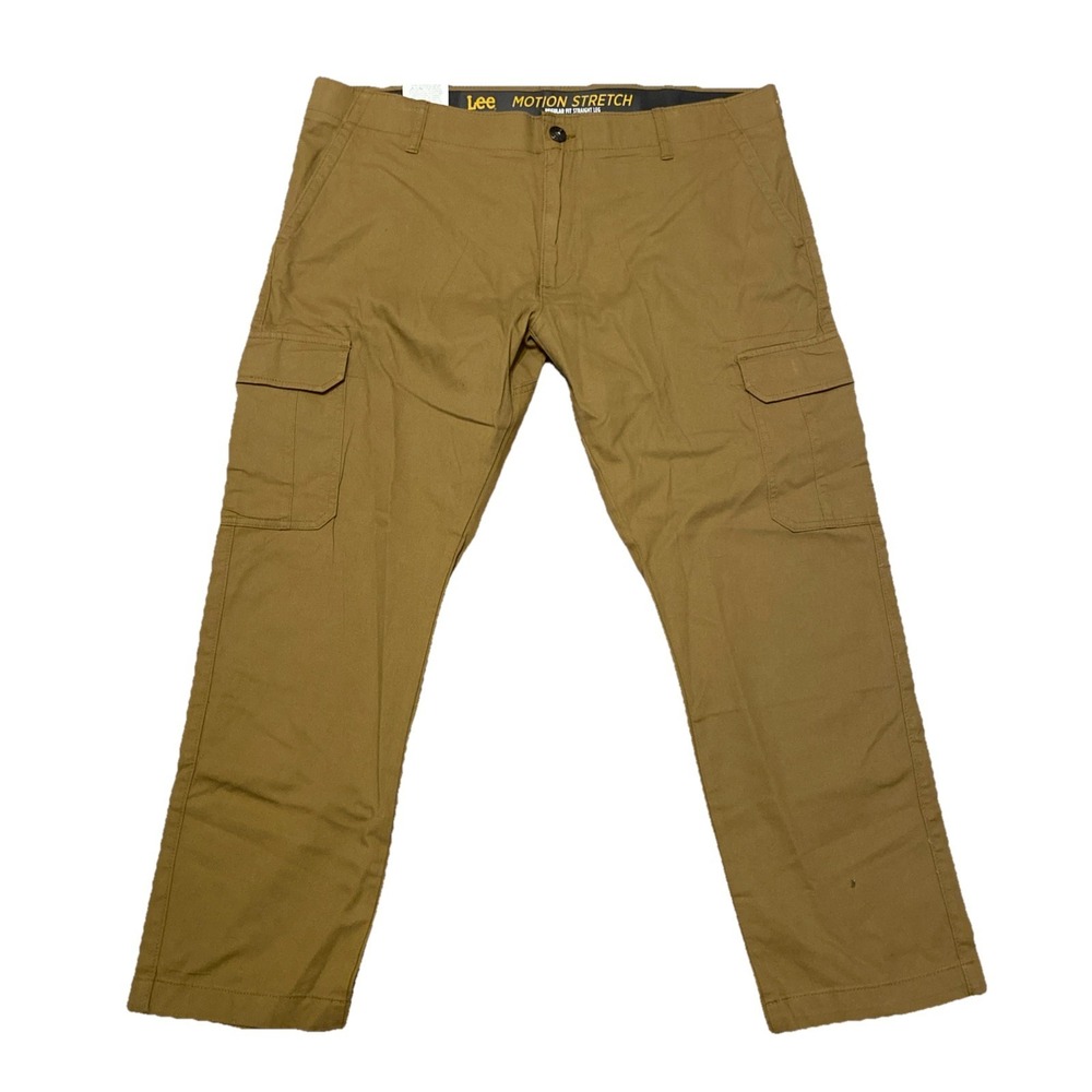 NWT Lee Men's Motion Stretch Cargo Pant Size 40x30 Acorn Tan Performance Outdoor